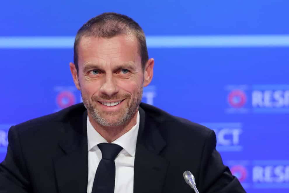 UEFA president Aleksander Ceferin says time will tell if fans are able to attend the final stages of the Champions League in Lisbon
