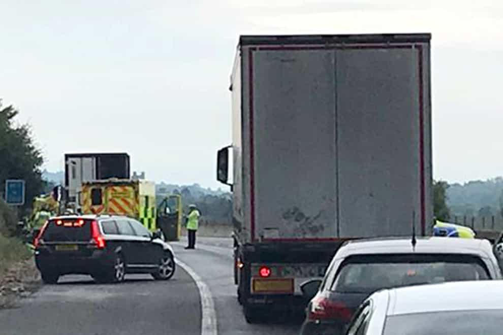 People found in lorry on M11