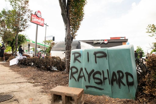 The scene of Rayshard Brooks'  killing at the drive-thru in Atlanta