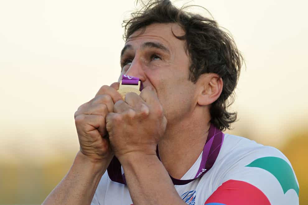 Alex Zanardi, pictured, remains in a serious but stable condition after a hand bike crash