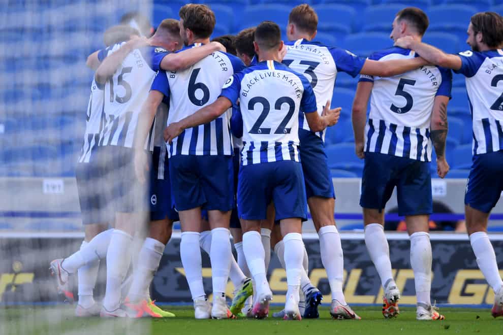 Brighton boosted their survival hopes
