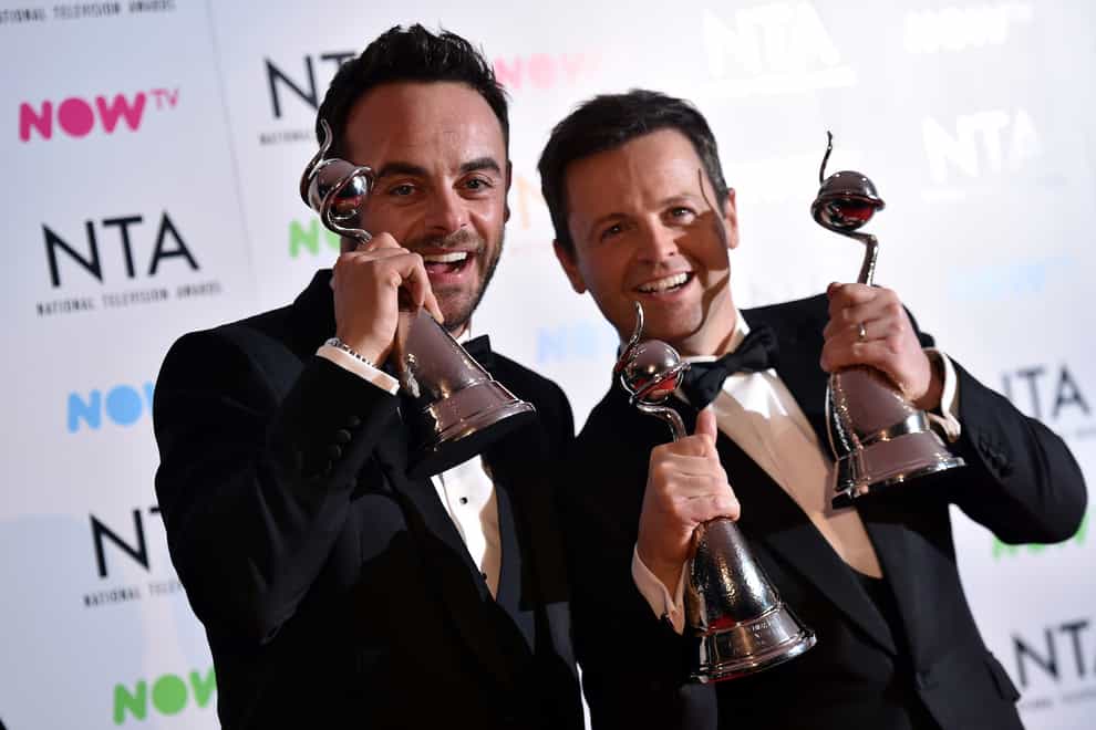 Ant and Dec will have to wait to find out if they can secure a 20th Most Popular Presenter award