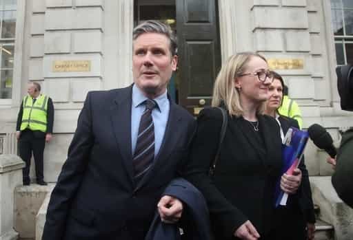 Happier times: Sir Keir Starmer with Rebecca Long-Bailey who he sacked today from the shadow cabinet