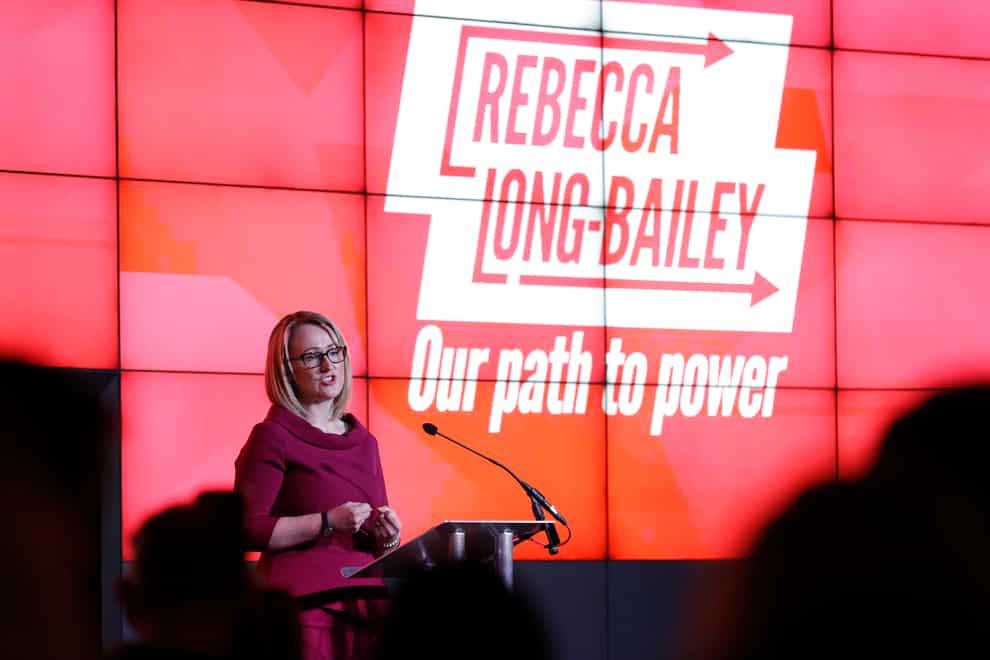 Rebecca Long-Bailey was removed from her shadow cabinet role