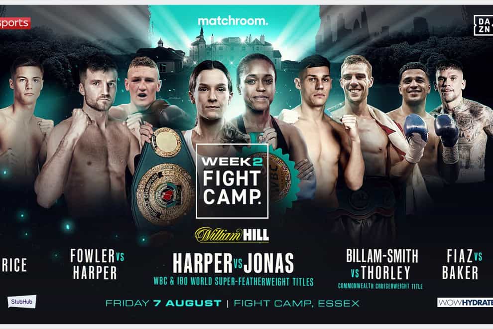 Harper and Jonas will headline Matchroom Boxing's second 'fight camp' show