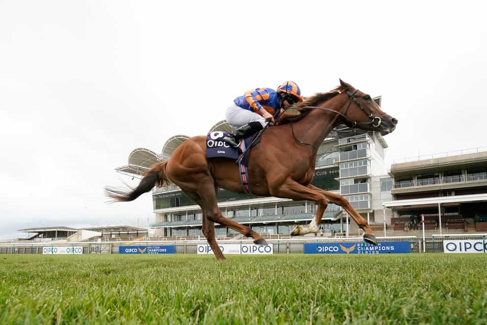 Qipco 1000 Guineas winner Love is among the entries for the Investec Oaks at Epsom on Saturday