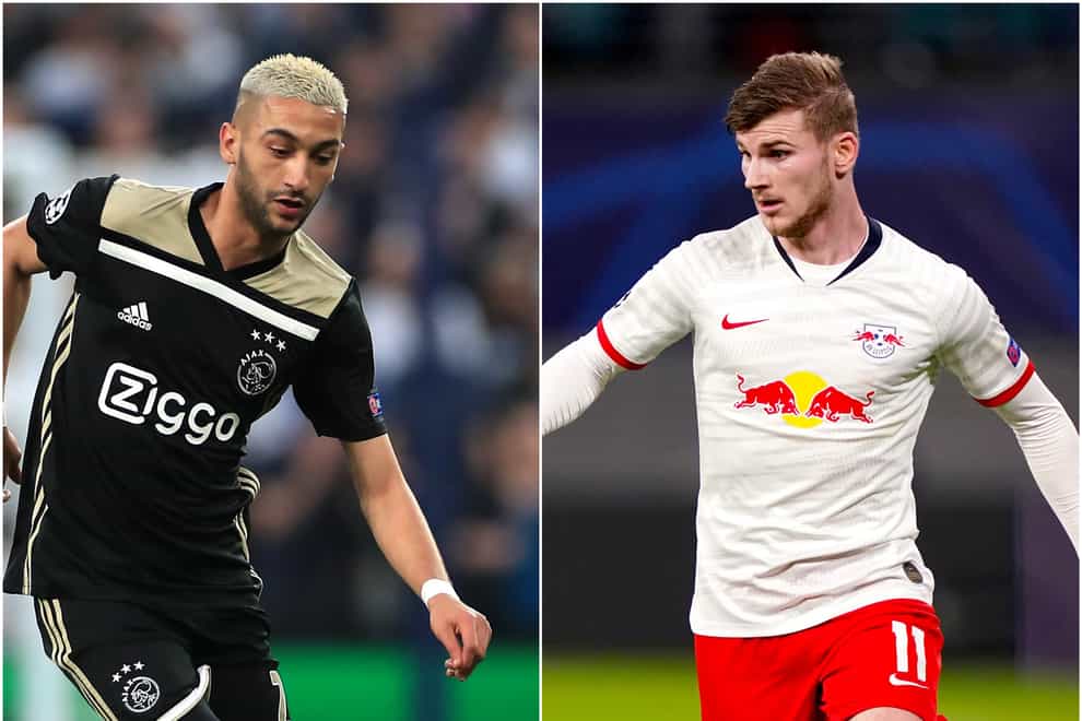 Hakim Ziyech and Timo Werner