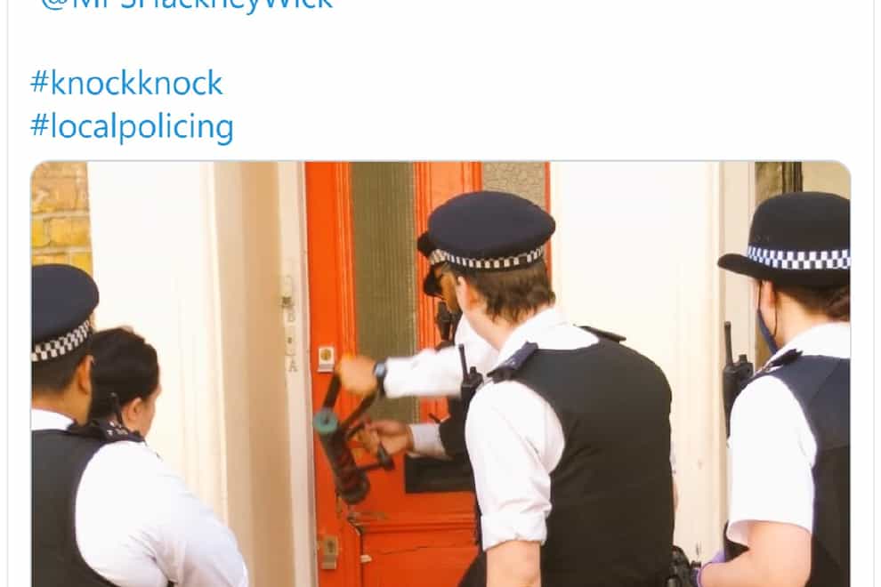 Homerton Police tweet
