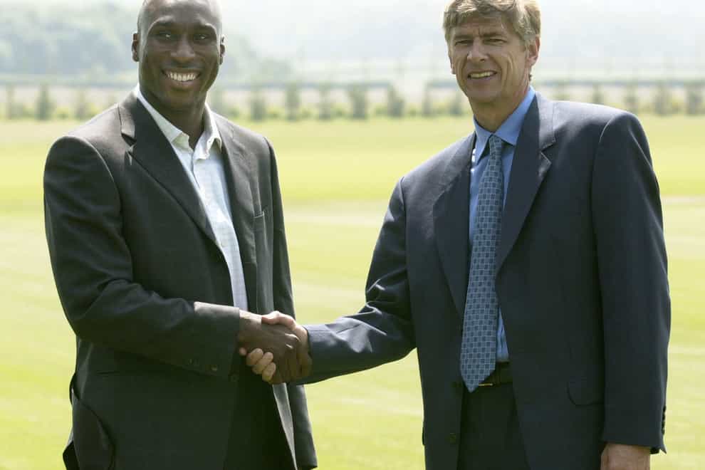 Sol Campbell left Tottenham to join Arsene Wenger's Arsenal in 2001 (PA).