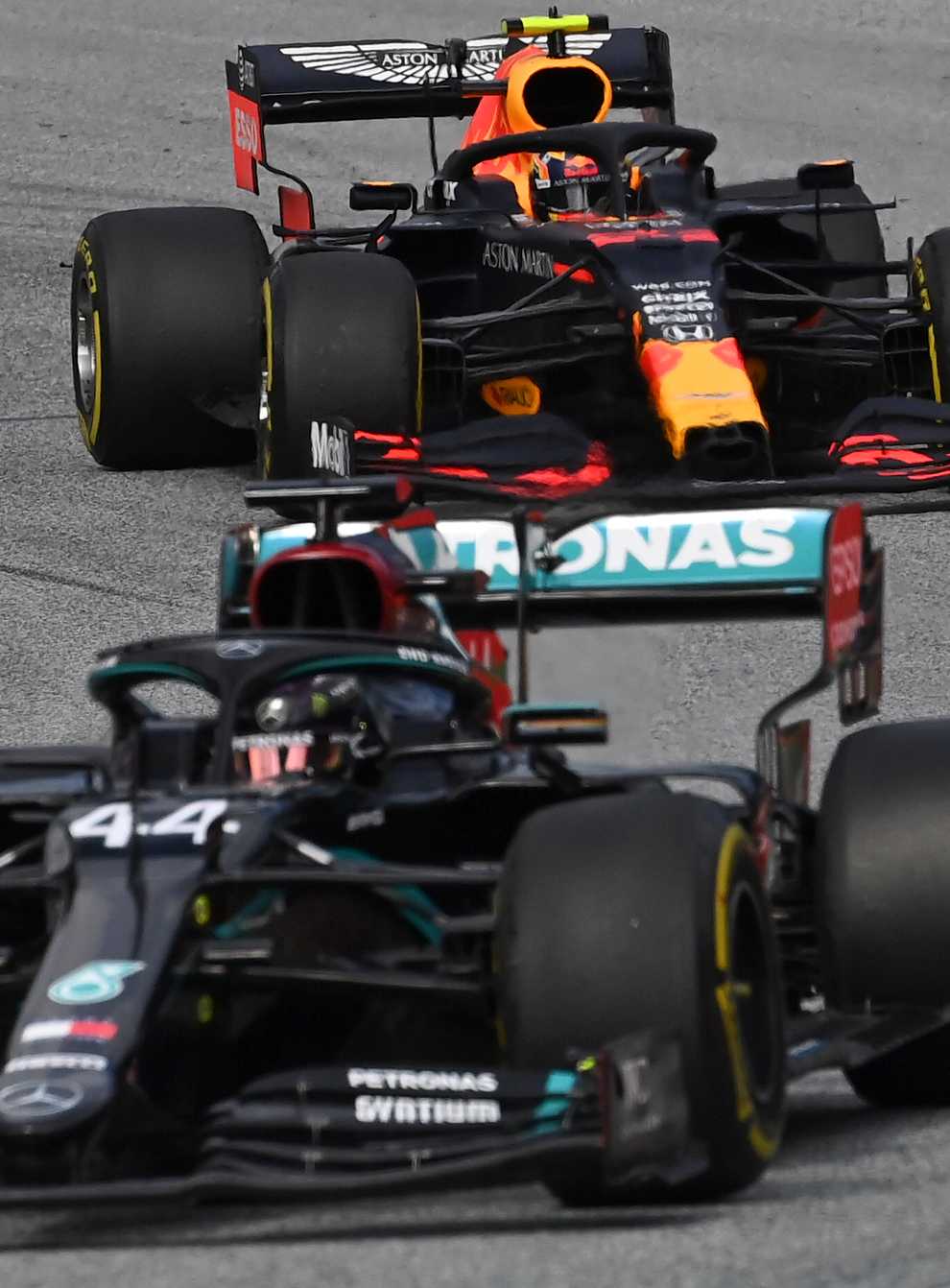 Red Bull have protested against Mercedes steering