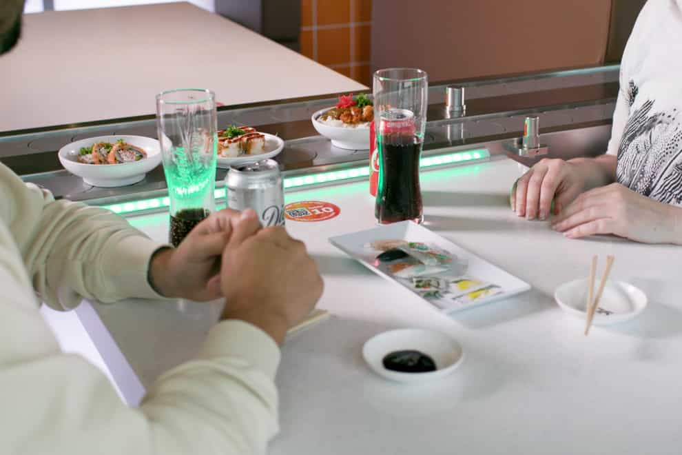 New conveyor belt system at Yo! Sushi