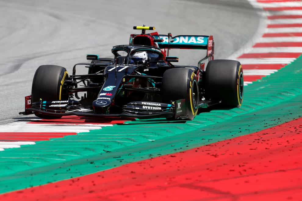 Mercedes driver Valtteri Bottas qualified fastest for the Austrian Grand Prix