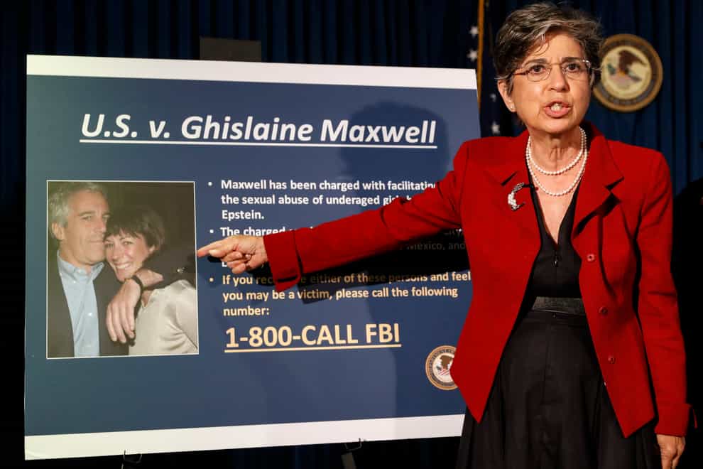 Audrey Strauss, Acting United States Attorney for the Southern District of New York, speaks during a news conference to announce charges against Ghislaine Maxwell