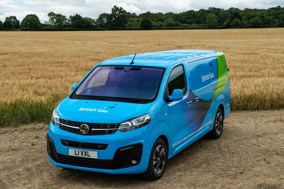 British Gas has ordered 1,000 electric vans from Vauxhall (British Gas/Vauxhall/PA)