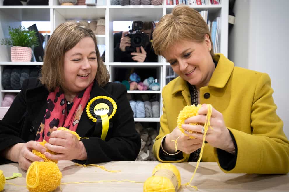 New SNP deputy Westminster leader Kirsten Oswald (left) with party leader Nicola Sturgeon