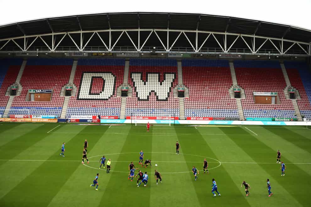 The EFL has rejected claims by Wigan's owner that the coronavirus caused the current crisis at the club