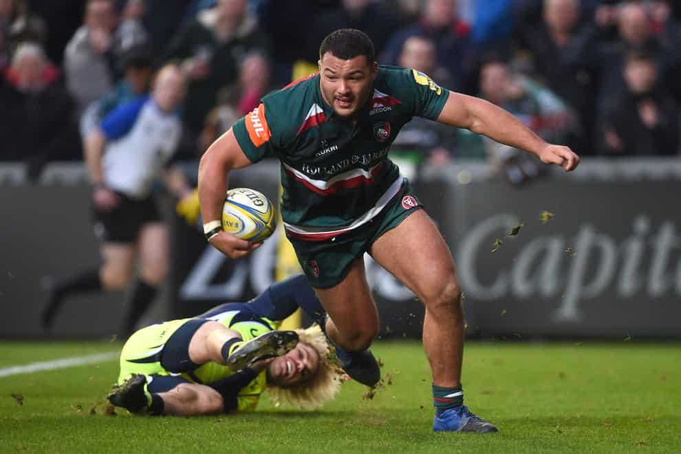 Genge re-signed for Leicester Tigers but BT did not use a picture of him