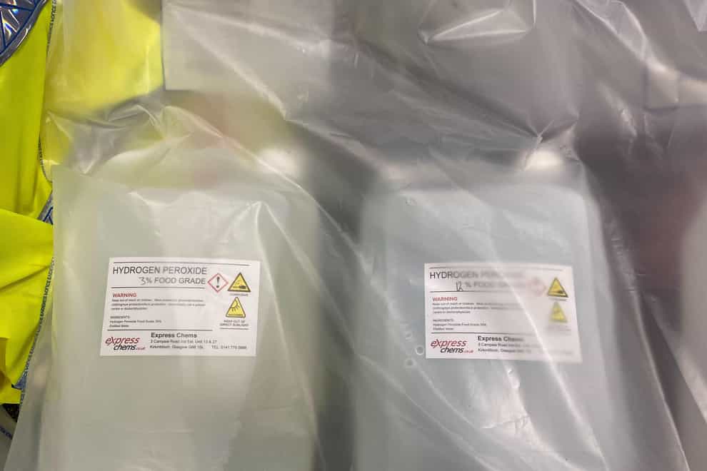 Chemicals used to make fake Covid-19 treatment kits