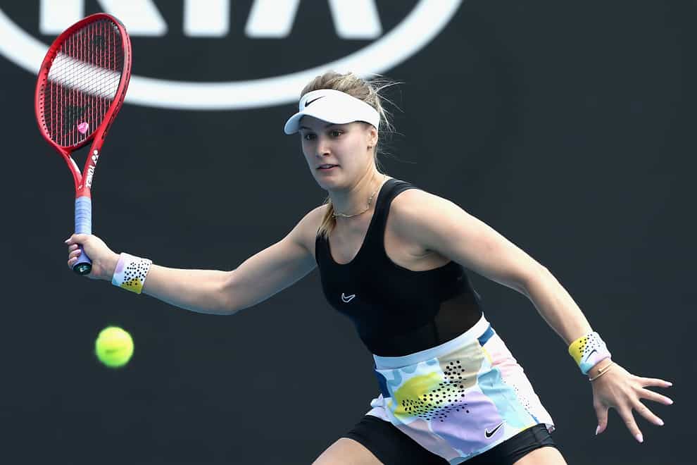Eugenie Bouchard makes a kind gesture to a tennis fan 
