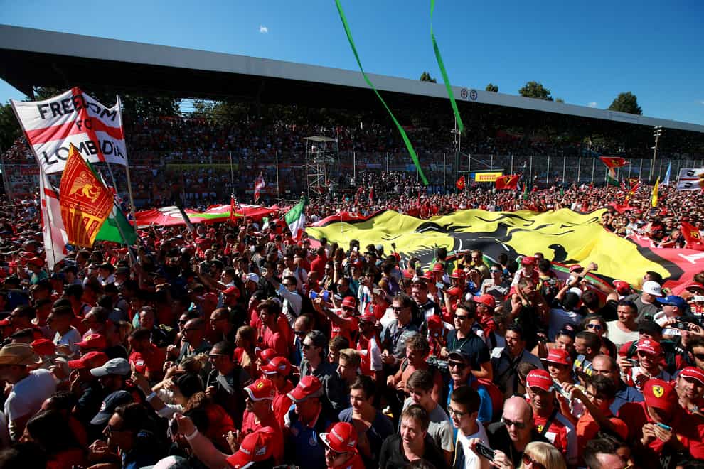 Fans could return for the Italian Grand Prix at Monza