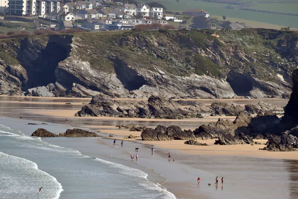 Tolcarne beach in Newquay, Cornwall