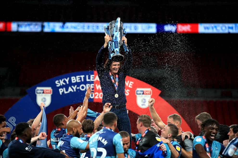 Wycombe manager Gareth Ainsworth said reaching the Championship was beyond his wildest dreams after his side beat Wycombe in the League One play-off final