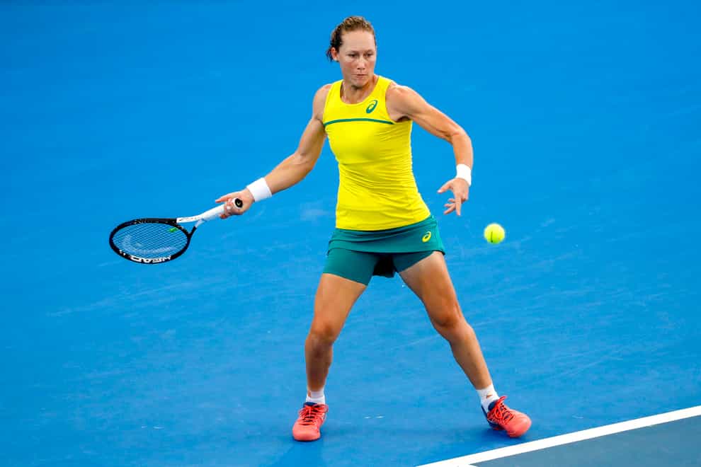 Sam Stosur has revealed she became a mother last month