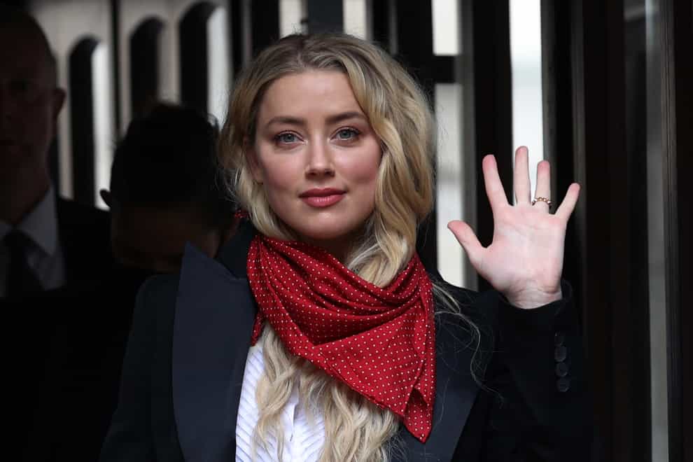 Actress Amber Heard at the High Court in London
