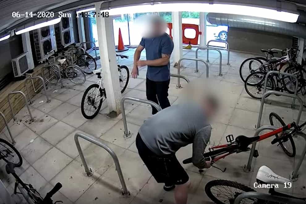 Bike thieves at Newcastle’s Royal Victoria Infirmary