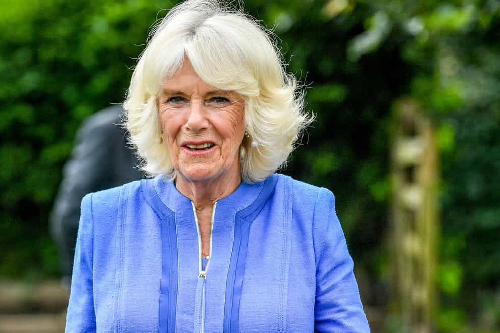 The Duchess of Cornwall at the Oxenwood Outdoor Education Centre near Marlborough, Wiltshire
