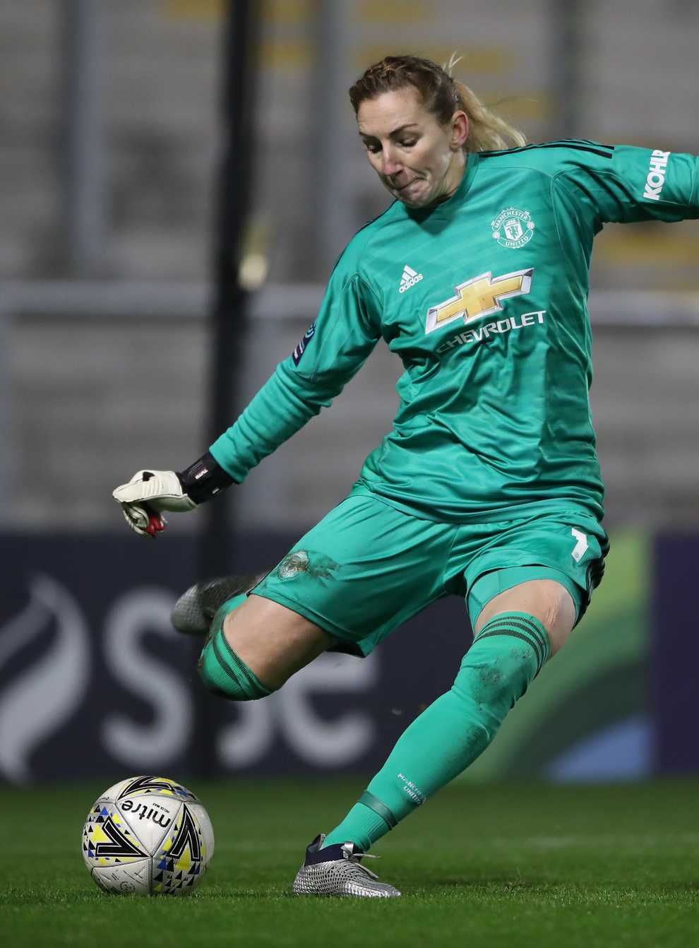 Manchester United's goalkeeper Siobhan Chamberlain