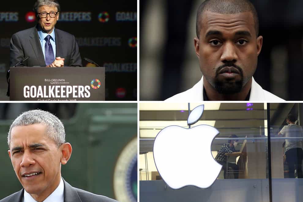 Bill Gates, Kanye West, Barack Obama and Apple were among the accounts affected by a Twitter hack