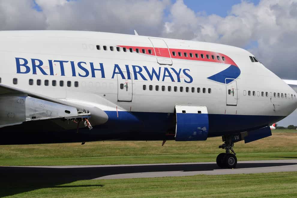 Retiring British Airways' fleet of Boeing 747s is part of preparations for 'a very different future', according to the airline's boss (Ben Birchall/PA)