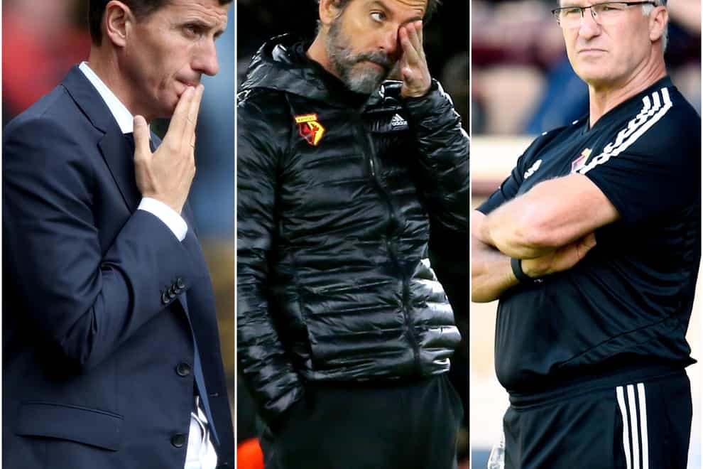 Watford have seen three men in the dugout this season