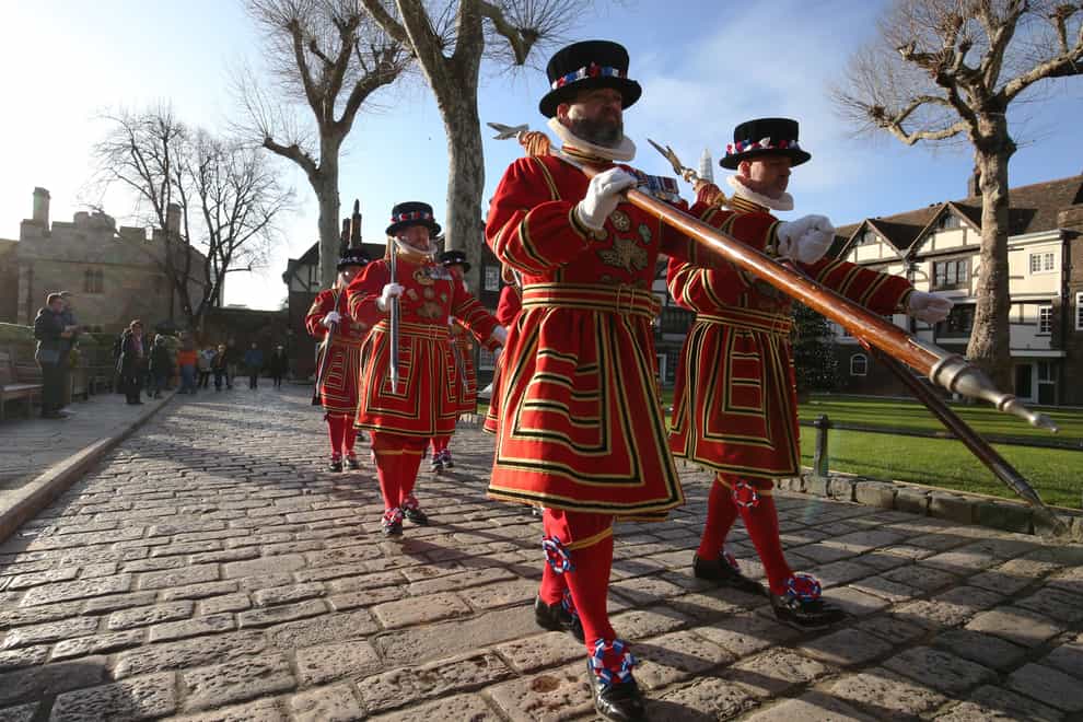 Under threat: Yeoman Warders are more commonly known as Beefeaters
