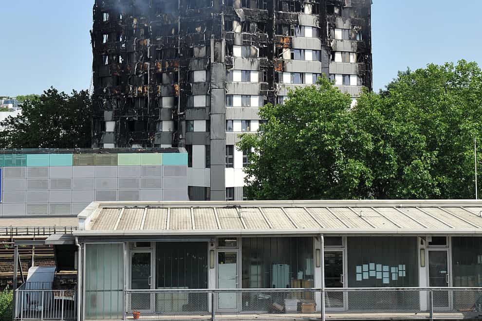 Grenfell Tower in west London in 2017