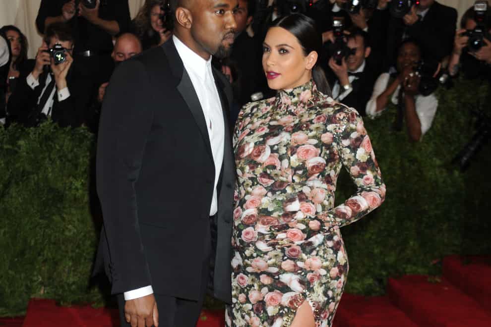 Kanye West and Kim Kardashian (Denis Van Tine/PA)
