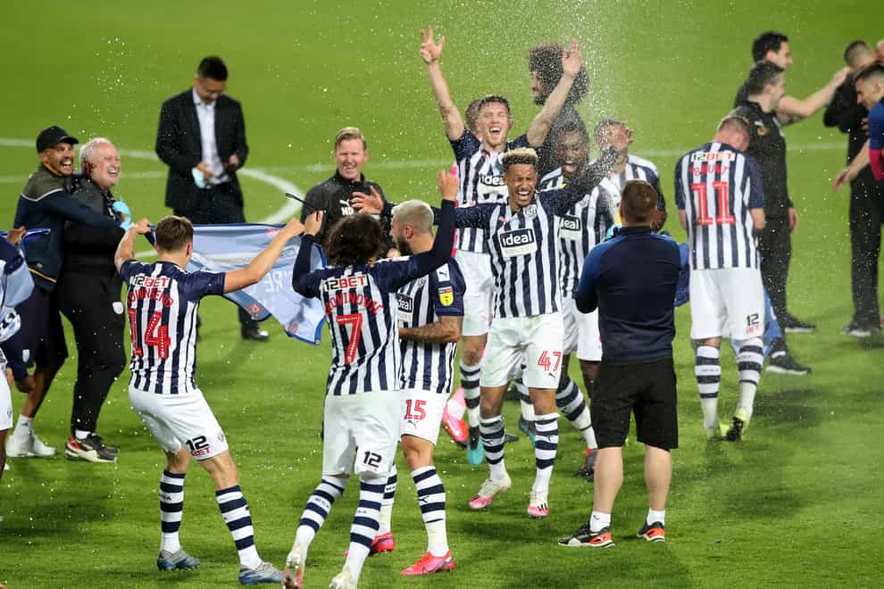 West Brom celebrated promotion to the Premier League