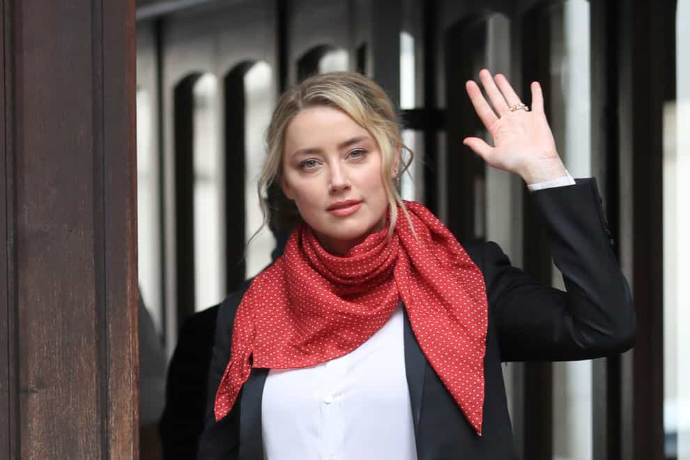 Actress Amber Heard at the High Court in London