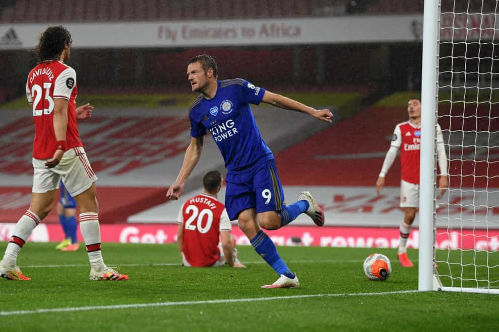 Leicester's Jamie Vardy has 23 Premier League goals.