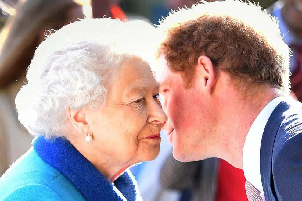 The Queen and Harry