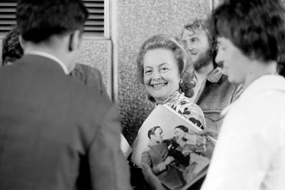 Hollywood actress Olivia de Havilland at the National Film Theatre on the South Bank
