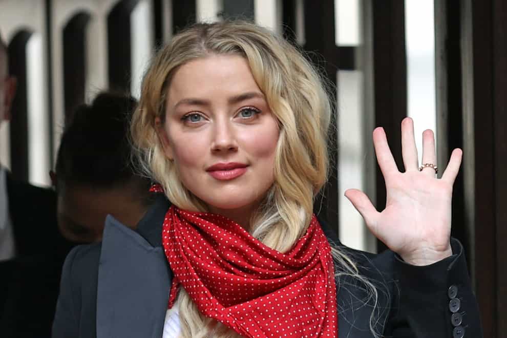 Amber Heard was questioned about her connections to James Franco and Elon Musk during her time in the witness box (Yui Mok/PA)