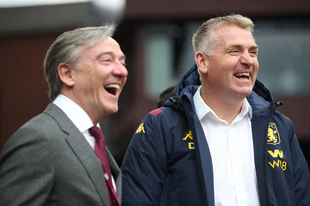 Jesus Garcia Pitarch, left, is to leave his role as Aston Villa's sporting director