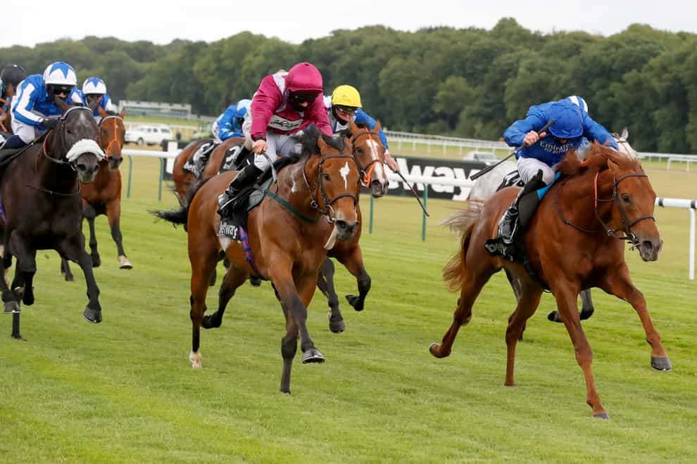 Space Blues (blue) has added Lennox Stakes glory to this Haydock success
