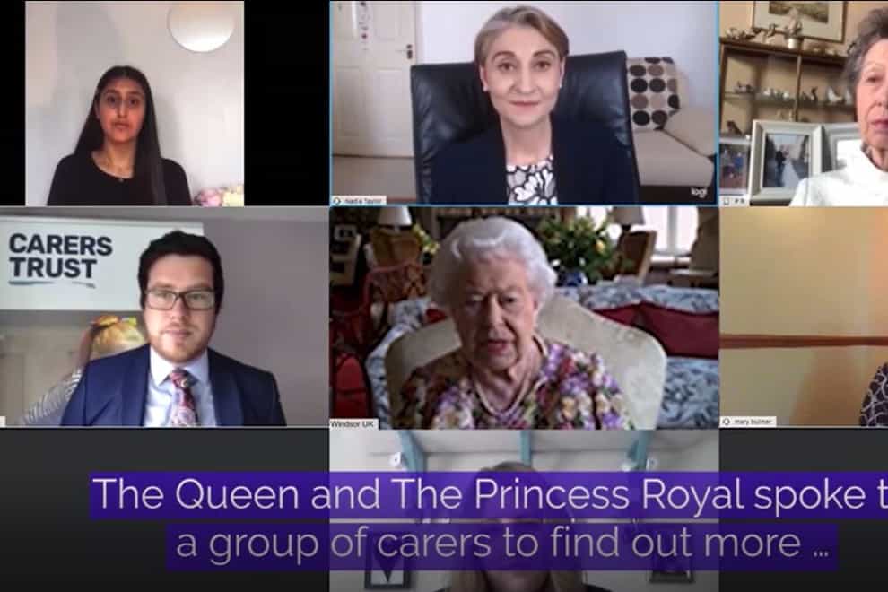 The Queen's video call