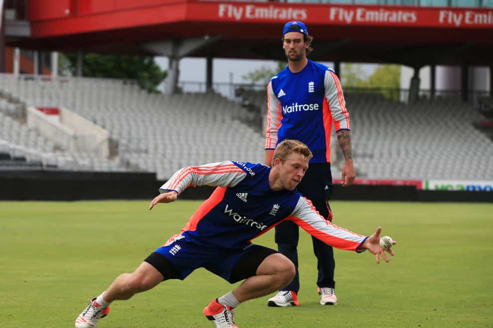 David Willey, front, and Reece Topley are back in the England fold
