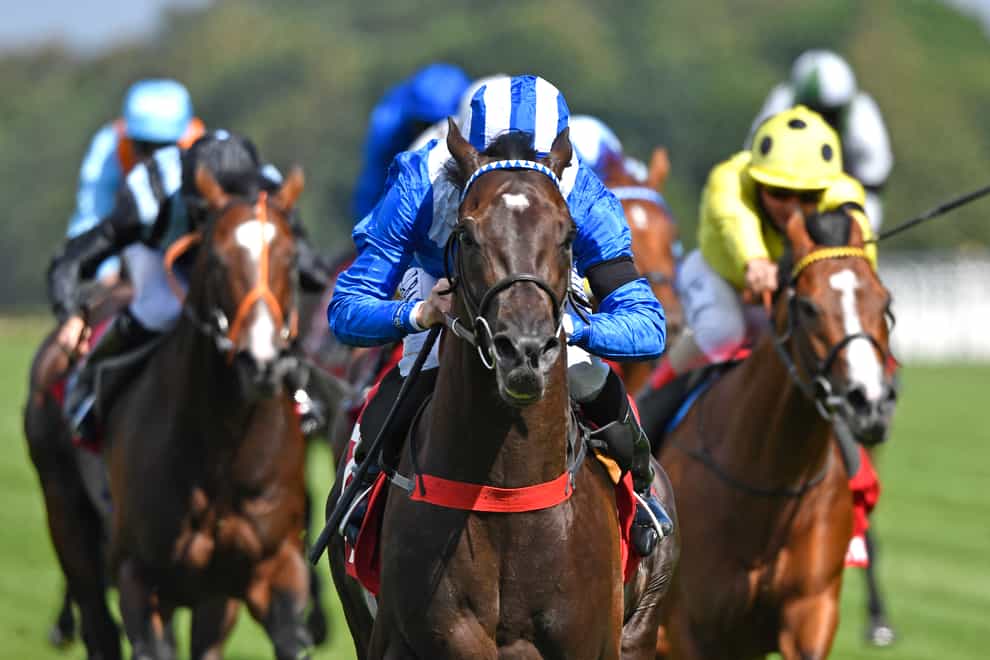 Mohaather on his way to winning the Sussex Stakes