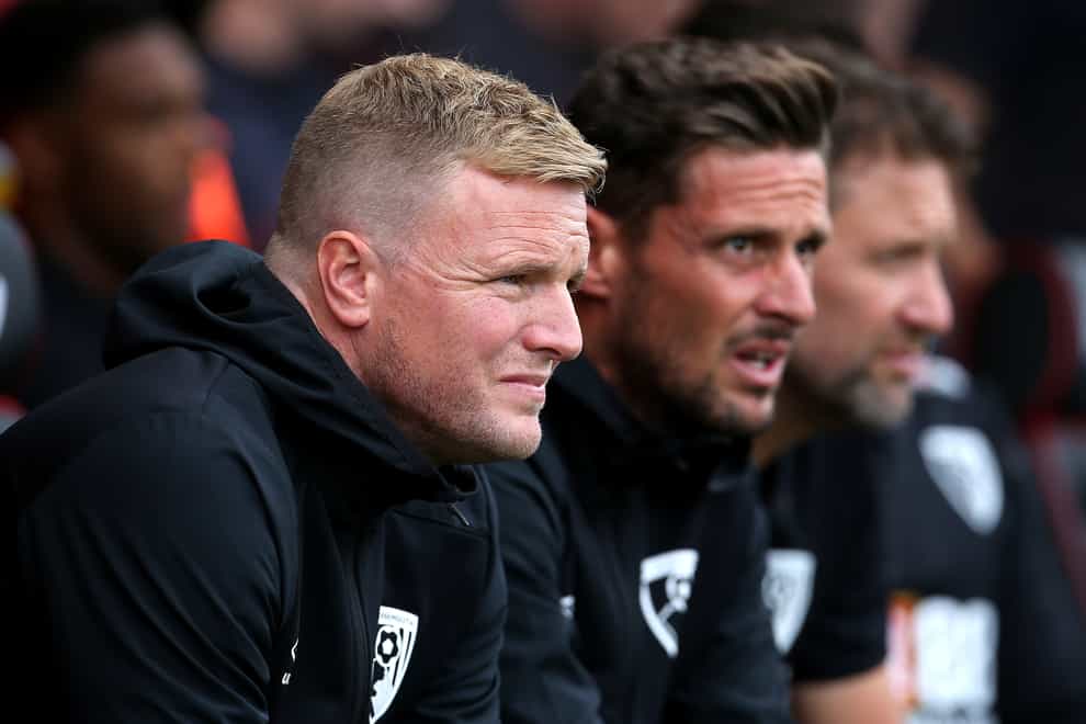 Jason Tindall, right, was assistant manager to Eddie Howe since 2008