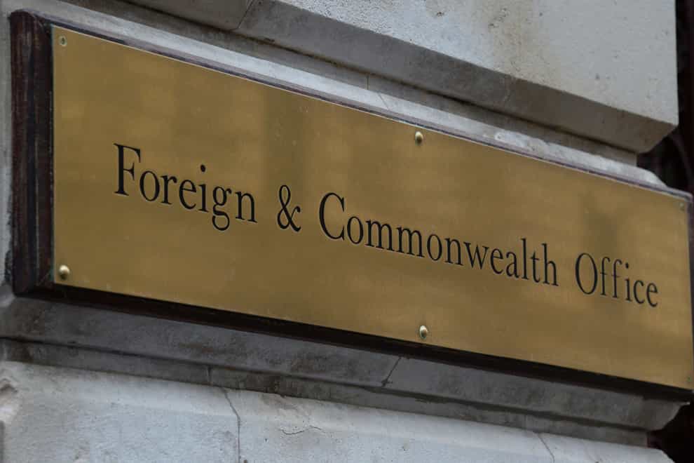 A view of signage for the Foreign & Commonwealth Office (Kirsty O'Connor/PA)